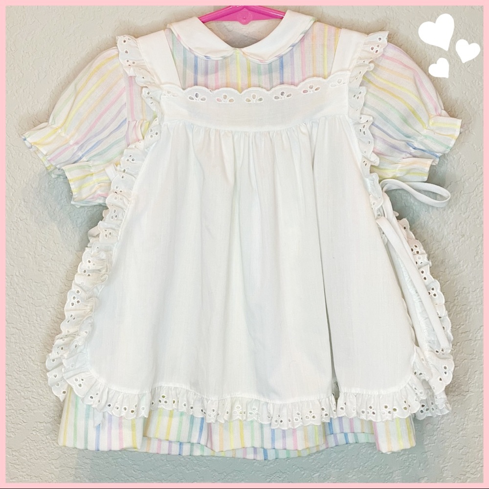 VINTAGE HADDAD BROTHERS BABY GIRL DRESS 24 MONTHS
